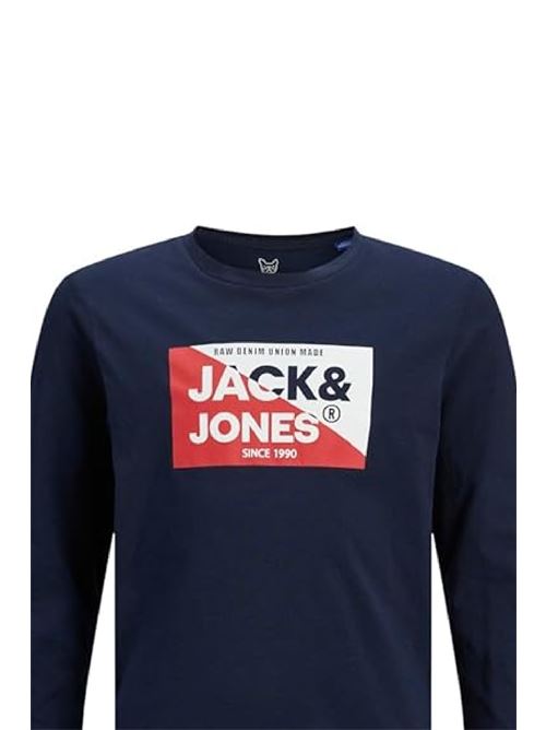 JJNOLAN TEE LS CREW NECK MNI JACK JONES KIDS | 12259388/NAVY BLAZER